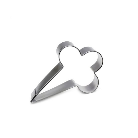 Eis mit 3 Kugeln Keks Edelstahl Ausstechform - BA013 - Mytortenland